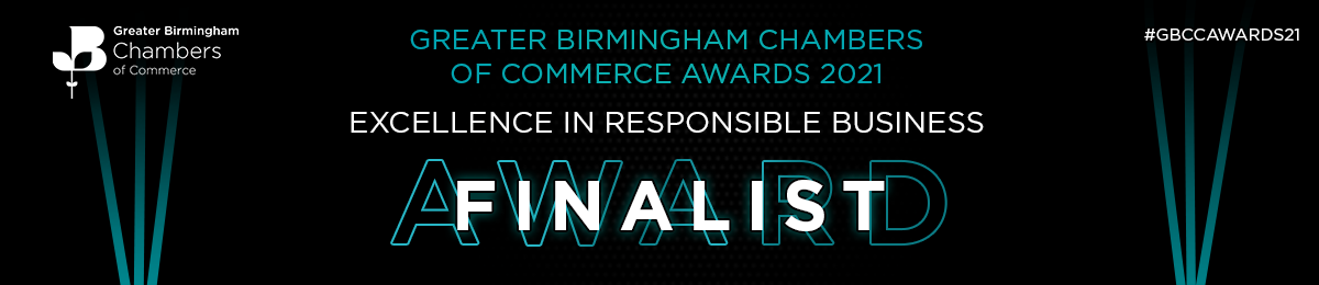 Excellence in Responsible Business award finalist banner